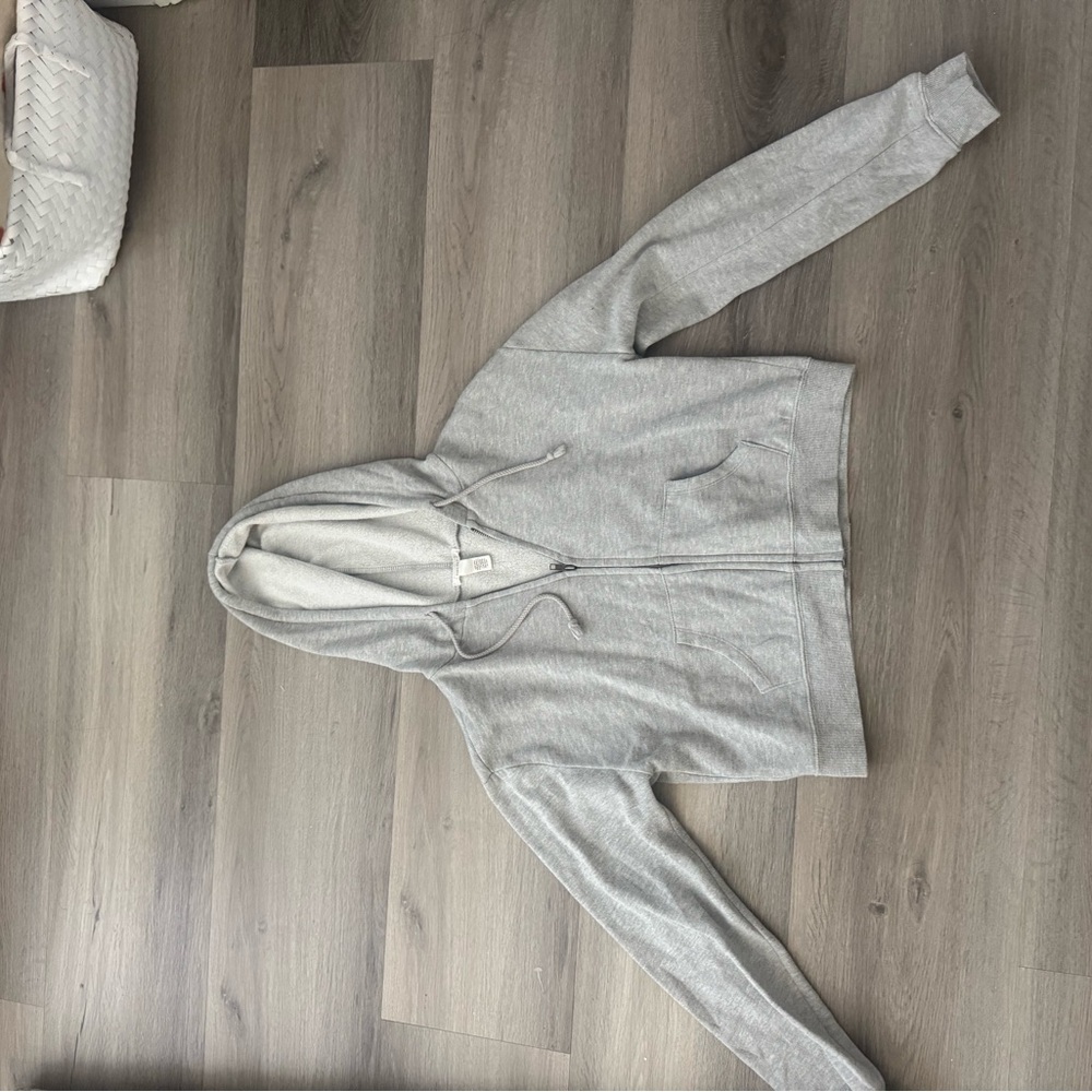 Full Tilt Light Gray Women's Zip-Up Hoodie